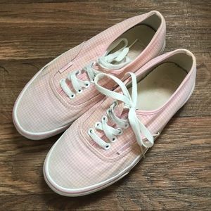 Pink gingham classic Vans